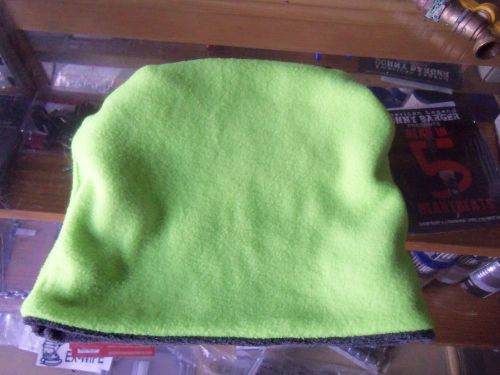 Cold weather grey reversible to hi-visibility lime neck warmer camping snowmobil