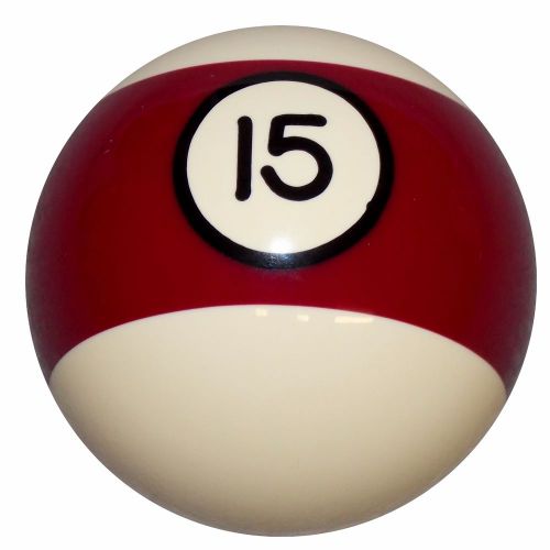 15 ball burgandy stripe billiard manual shift knob fits mustang cobra m12x1.75