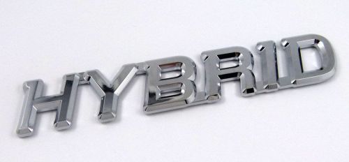 Hybrid  chrome emblem car auto decal bumper