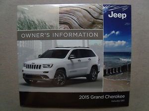 2015 jeep grand cherokee owner&#039;s information dvd manual / factory sealed !!