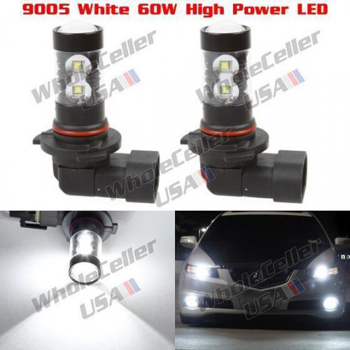 Pack2 9005 9040 9045 60w super power 6000k led lamp fog driving light bulb white