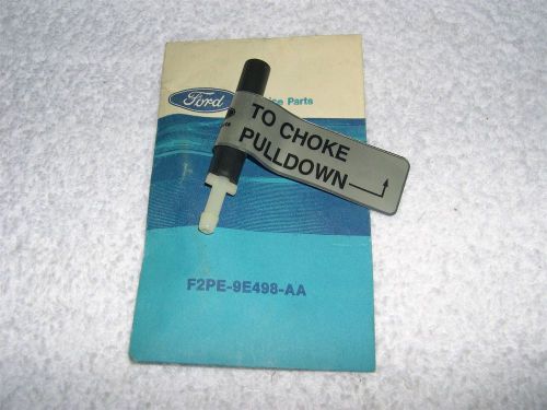 Nos 1990&#039;s ford lincoln mercury choke pulldown vacuum tube fitting f2pe-9e498-aa