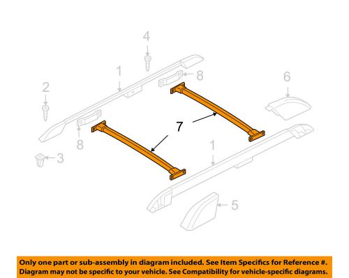 Ford oem expedition roof rack rail luggage carrier-cross rail 7l1z7855100aa