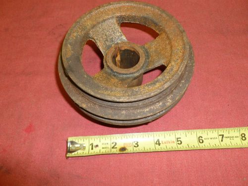 Ford flathead 8ba narrow belt crankshaft pulley 2 groove