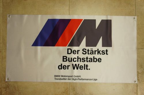 Bmw m sport banner flag - alpina hartge hamann m1 m3 m4 m5 m6 e30 z3 3.0cs e30