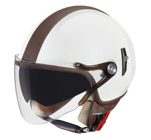 Nexx sx60 cruise white brown helmet size x-small