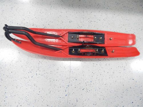 Usi vx-301 polaris snowmobile red plastic ski kit w/carbides