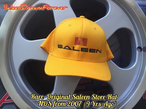 Rare saleen store yellow embroidered s-m hat ford parnelli jones mustang s302