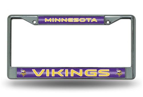 Minnesota vikings glitter chrome frame