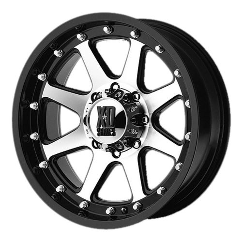 6 lug 139.7 5.5 17&#034; inch 1500 sierra black n machined wheels set of 4 rims