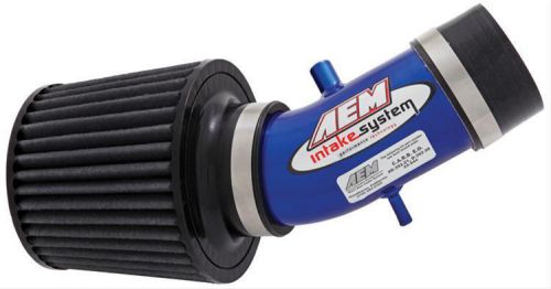 Aem power 22-544b air intake blue powdercoated tube red filter kit