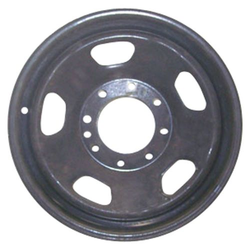 Oem remanufactured 18x8 steel wheel, rim flat silver full face painted - 3841