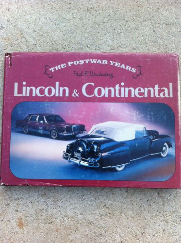 Vintage lincoln continental books