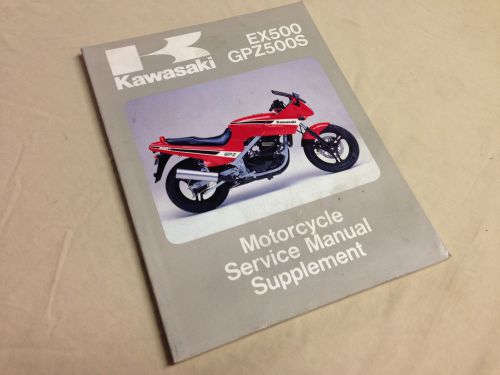 Kawasaki ex500 factory repair shop service manual gpz500s ninja twin