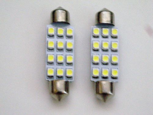 2 bbt marine grade 41mm 12 volt festoon 12 smd led light bulbs for rvs
