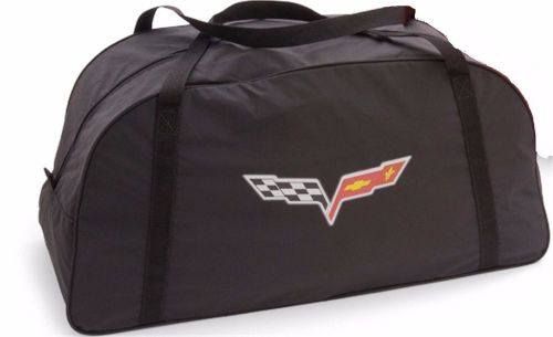2005-2013 chevrolet corvette black outdoor car cover storage bag by gm 19158354