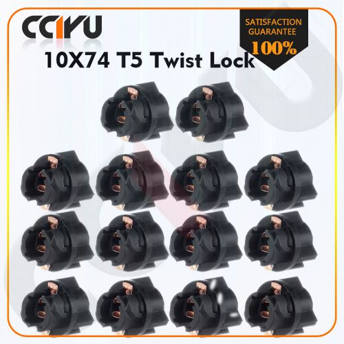 10pcs t5 twist lock socket instrument panel cluster dash light bulb 58 70 73 74