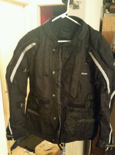 Tourmaster epic motorcylce jacket, black men&#039;s medium