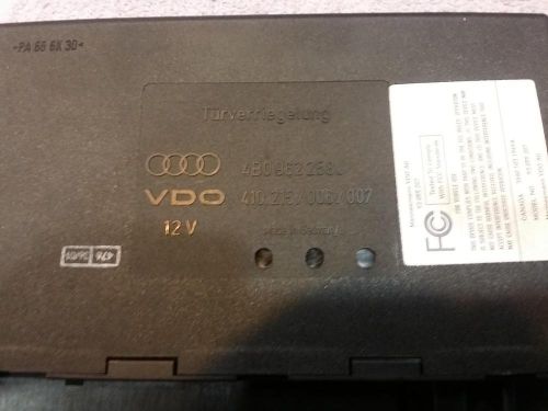 Audi audi allroad chassis brain box theft-locking; locking (below lh front sea