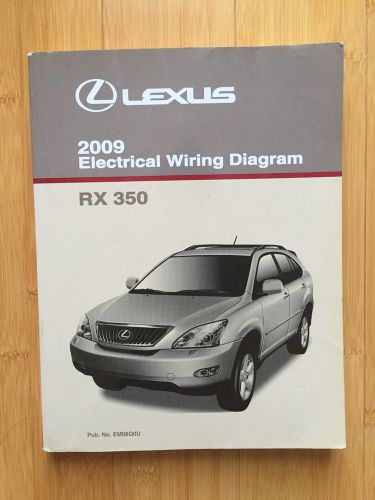 2009 lexus rx350 rx 350 factory original electrical wiring diagram manual book