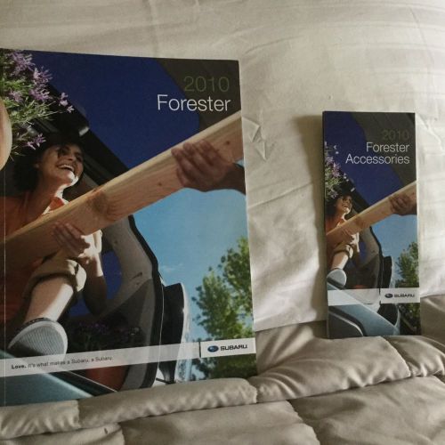 2010 subaru forester sales brochure and accessories brochure