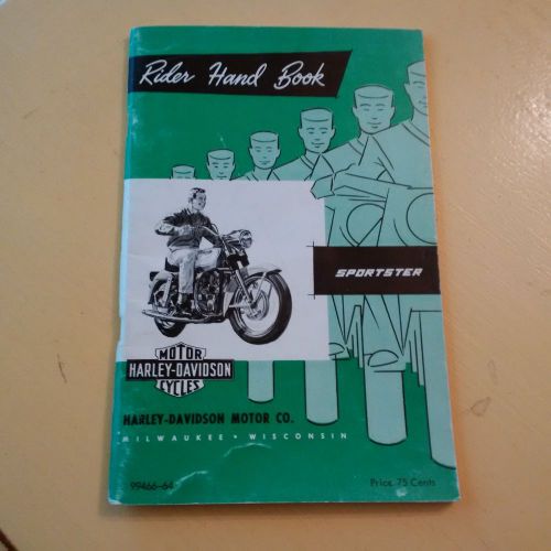 1960&#039;s harley-davidson sportster rider hand book