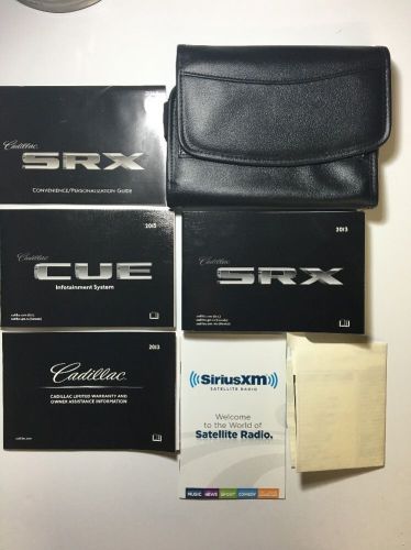 2013 cadillac srx owners manual set. free same day shipping!! #0488