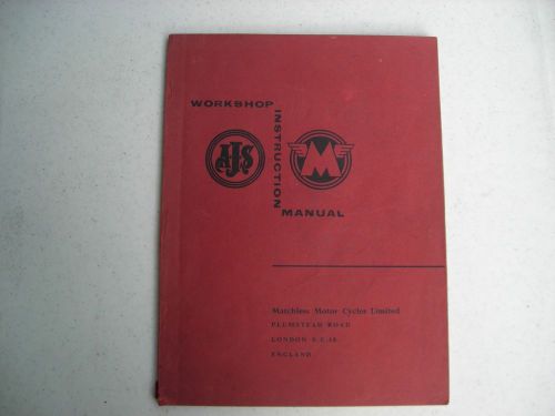 Ajs/matchless motorcycle workshop manual 1957-1964