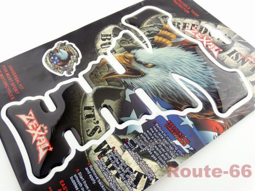 Tank pad protector eagle for harley honda suzuki sport racing motorcycles custom