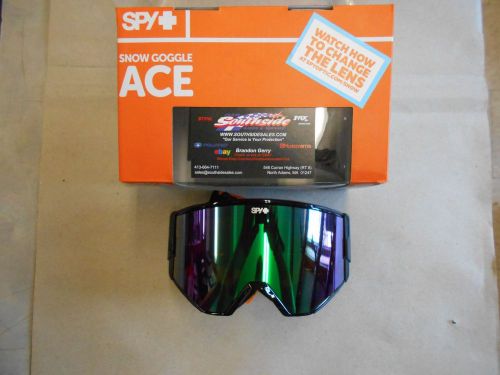 Spy ace snowmobile goggle black bronzew/greenspectra+yellow 310071038292