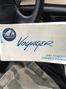 Owner&#039;s and operator&#039;s manual 1999 plymouth voyager