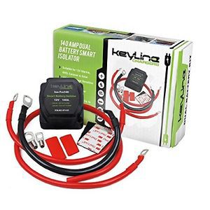 140 Amp Dual Battery Smart Isolator & ATV UTV Wiring Kit by KeyLine Chargers -, US $130.96, image 1