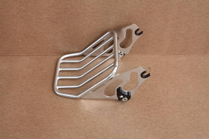 New luggage rack 4 backrest and sissy bar harley touring road king street glide