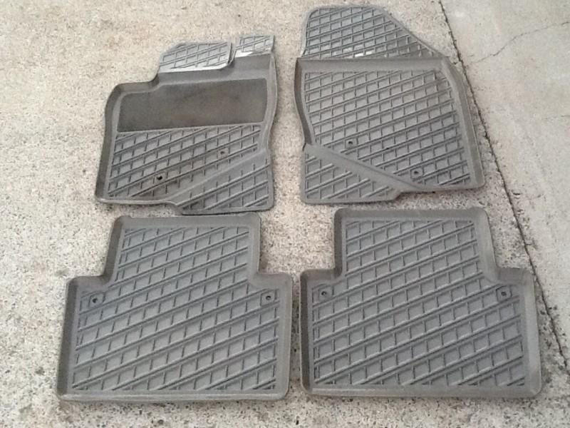 Oem s80 volvo oak / taupe moulded floor trays mats custom fit  set of four 4