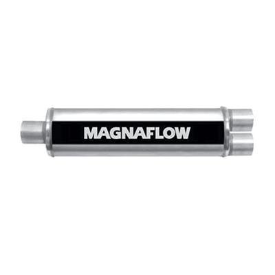 Magnaflow muffler xl 3 chamber 2.50" inlet/dual 2.50" outlet stainless natural