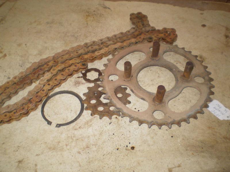 1970 honda sl350 parts engine misc.drive chain assembly.