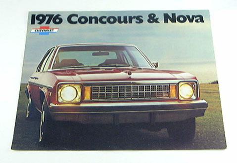 1976 76 chevy chevrolet concours & nova brochure