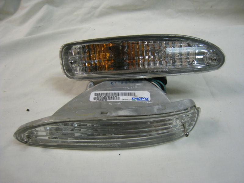 1991-1994 nissan 240sx s13 depo euro clear front bumper park turn signal lights
