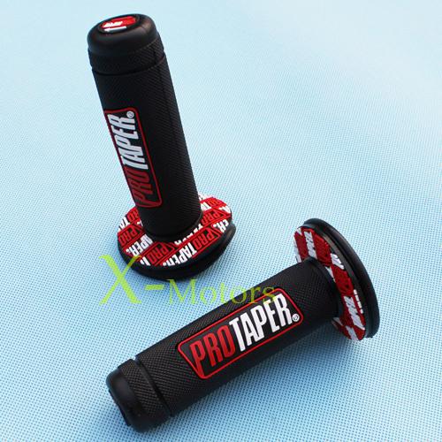 Performance red throttle grips pro taper grip pit dirt bike 7/8" handle bar grip