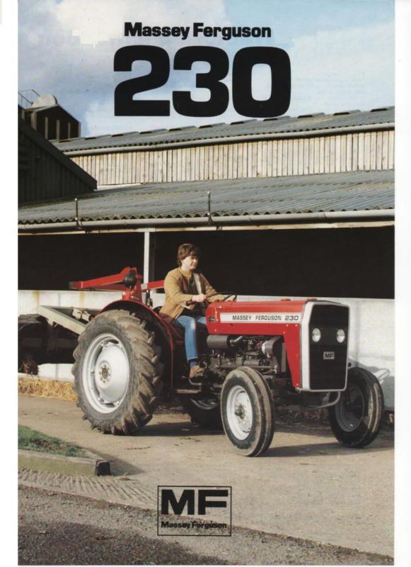 Massey ferguson mf230 tractor parts manual 130pgs w/ mf 230 parts list catalog
