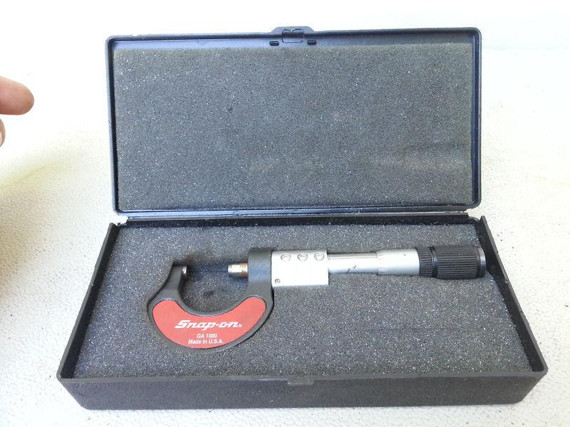 Snap-on digital micrometer ga 1000 with case snap on tools