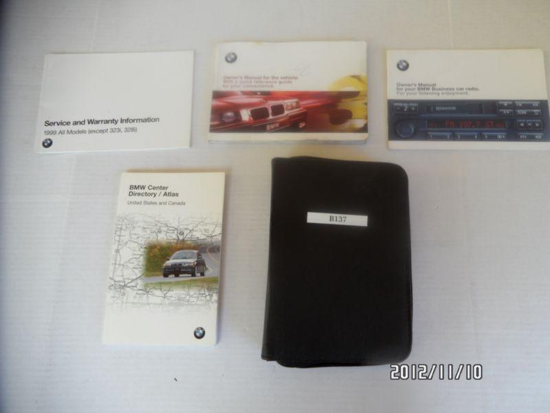 1999  bmw 3-series oem owners manual--fast free shipping to all 50 states