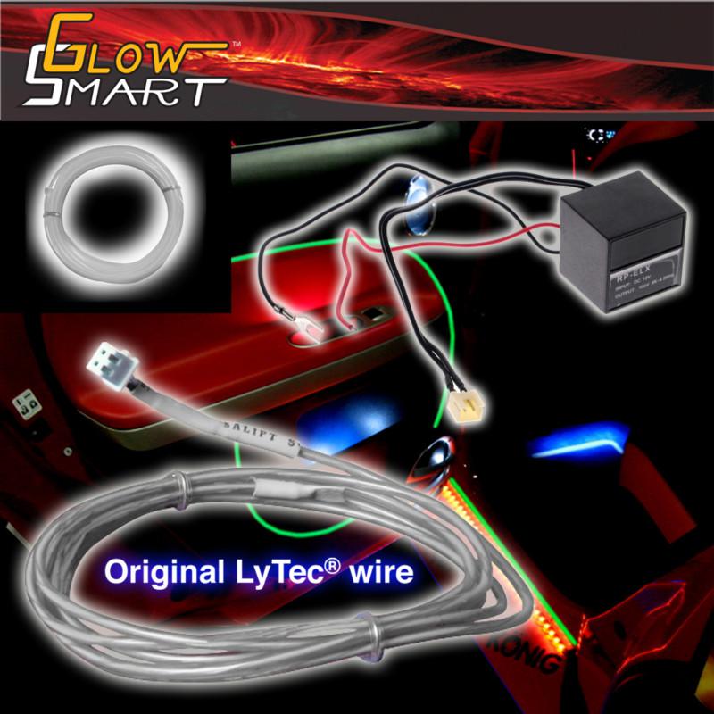 El wire 15ft light glow rope white with 12v transformer