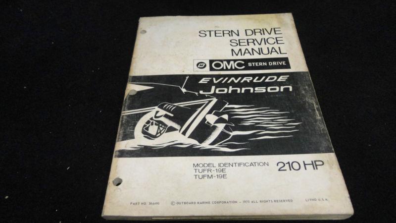 #384490 1970 omc sterndrive 210hp models service manual outboardmotor engines