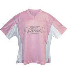 Gals: ford football jersey new mustang pink! closeout now $29! get free shipping