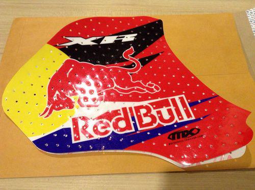 Graphics tank decal for honda  xr400  blue / red / yallow