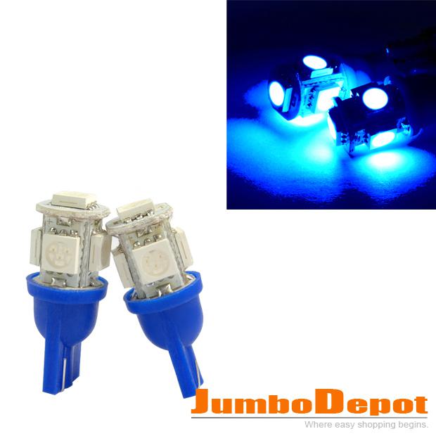 Blue super bright light lamp instrument cluster corner led bulbs 5 smd 1 hot set