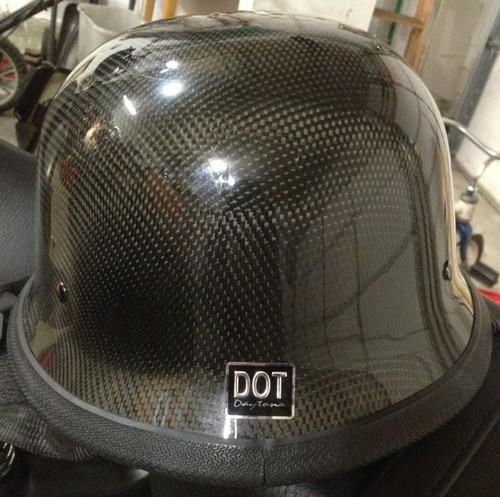 Daytona motorcycle helmet dot german style grey carbon fiber, medium