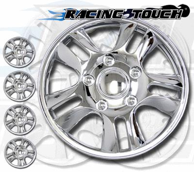 Metallic chrome 4pcs set #006 15" inches hubcaps hub cap wheel cover rim skin