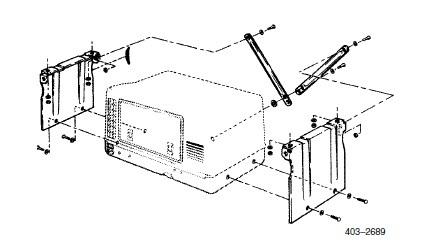Cummins onan 403-2689 underfloor mounting kit microlite